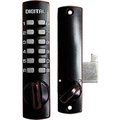 Lockeyusa Lockey C150 Mechanical Keyless Surface Mount Hook Bolt Lock for Sliding Door, Oil Rubbed Bronze C150OB